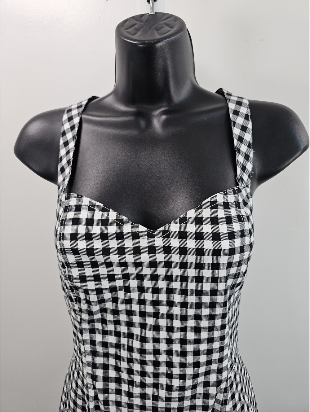 Avec Les Filles Black and White Gingham Midi - Picture 2 of 15